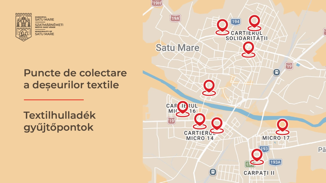 132 de tone de deșeuri textile, colectate în decurs de un an la Satu Mare