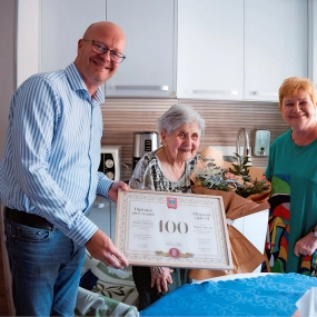 Staicu Terezia asszonyt köszöntöttük 100. születésnapján