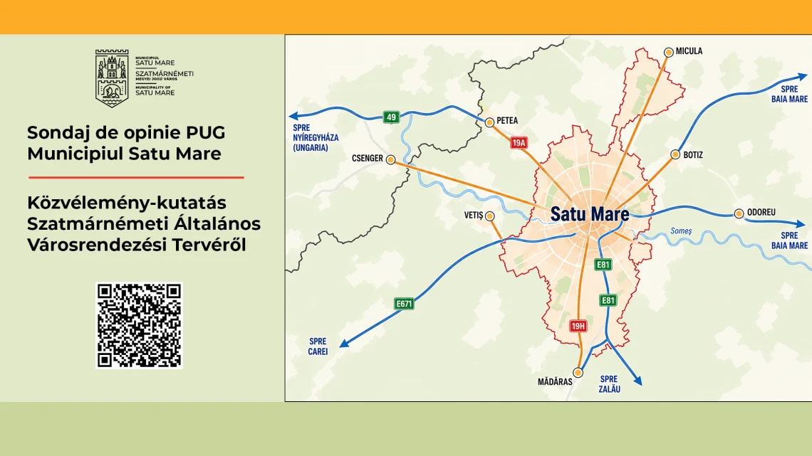 Consultare publică: ACTUALIZARE ŞI REVIZUIRE PLAN URBANISTIC GENERAL AL MUNICIPIULUI SATU MARE