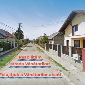 Felújítjuk a Vânătorilor utcát!