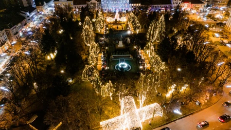 Aprinderea iluminatului festiv în Satu Mare!- FOTO, VIDEO