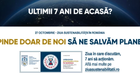 27 OCTOMBRIE, ZIUA SUSTENABILITĂȚII ÎN ROMÂNIA!